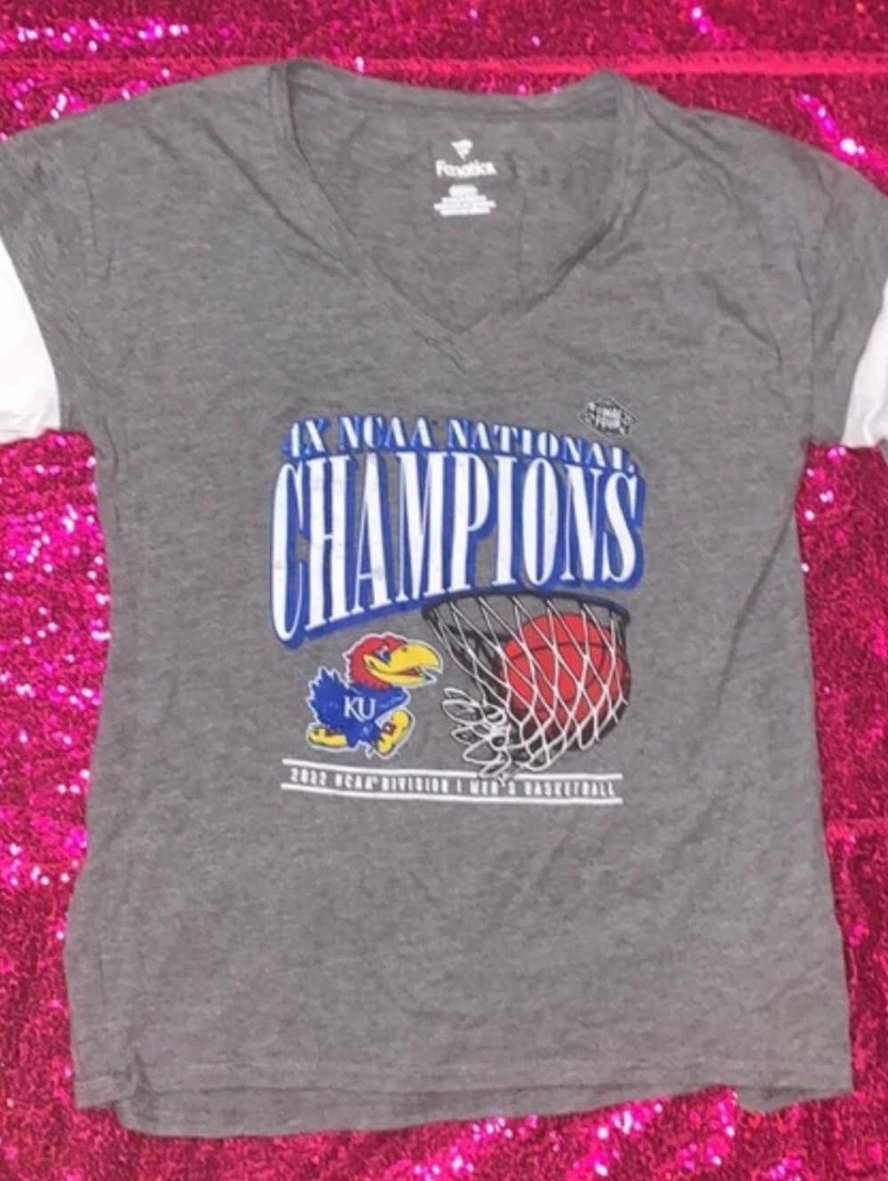 FANATICS | KU Kansas Jayhawks 2022 National Champions Final Four Tee | S - Picture 5 of 5